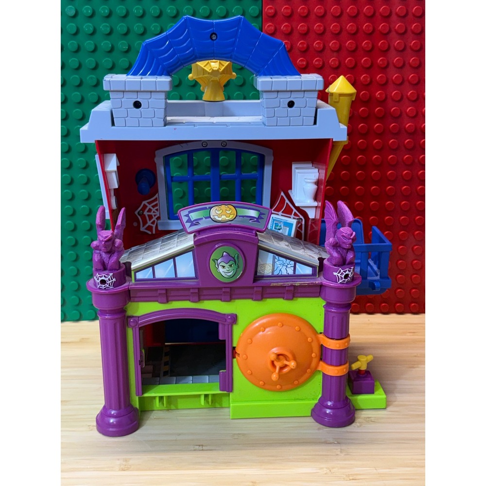 Playskool Heroes Marvel Super Hero Adventures SpiderMan Webquarters Green Goblin - Picture 6 of 6